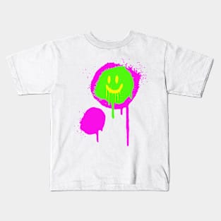 Smiley Face Splash Kids T-Shirt